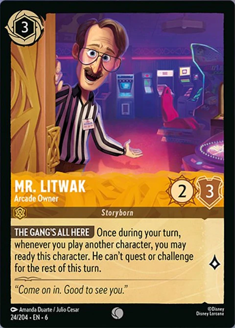 Mr. Litwak - Arcade Owner - 24/204 - Common *6