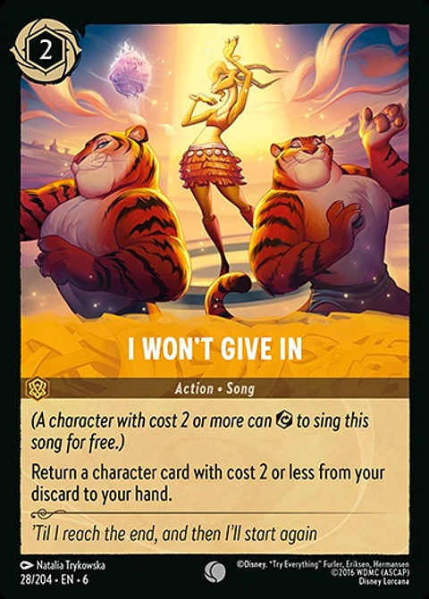 I Won't Give In - 28/204 - Common *6