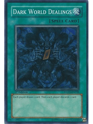 Dark World Dealings - STON-EN038 - Super Rare 1st Edition