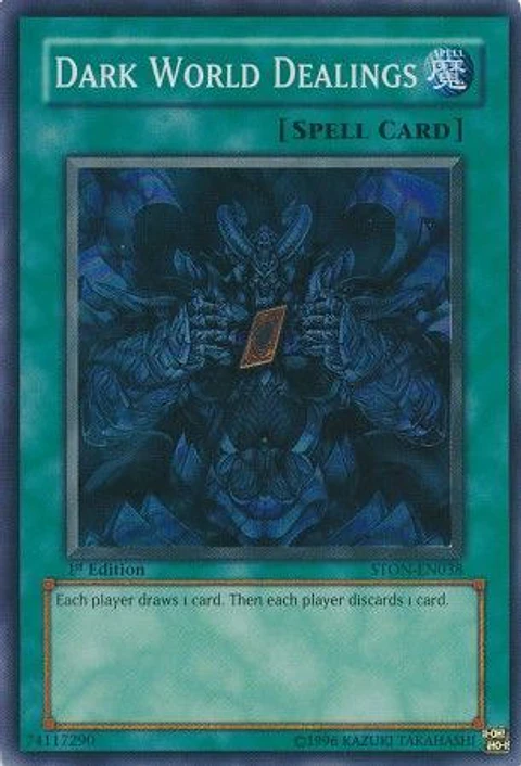 Dark World Dealings - STON-EN038 - Super Rare 1st Edition