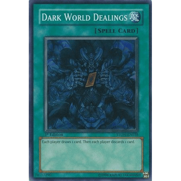 Dark World Dealings - STON-EN038 - Super Rare 1st Edition