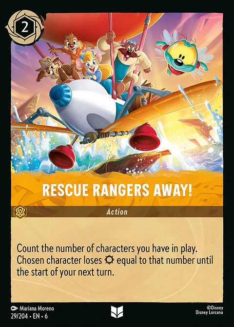 Rescue Rangers Away! - 29/204 - Uncommon *6
