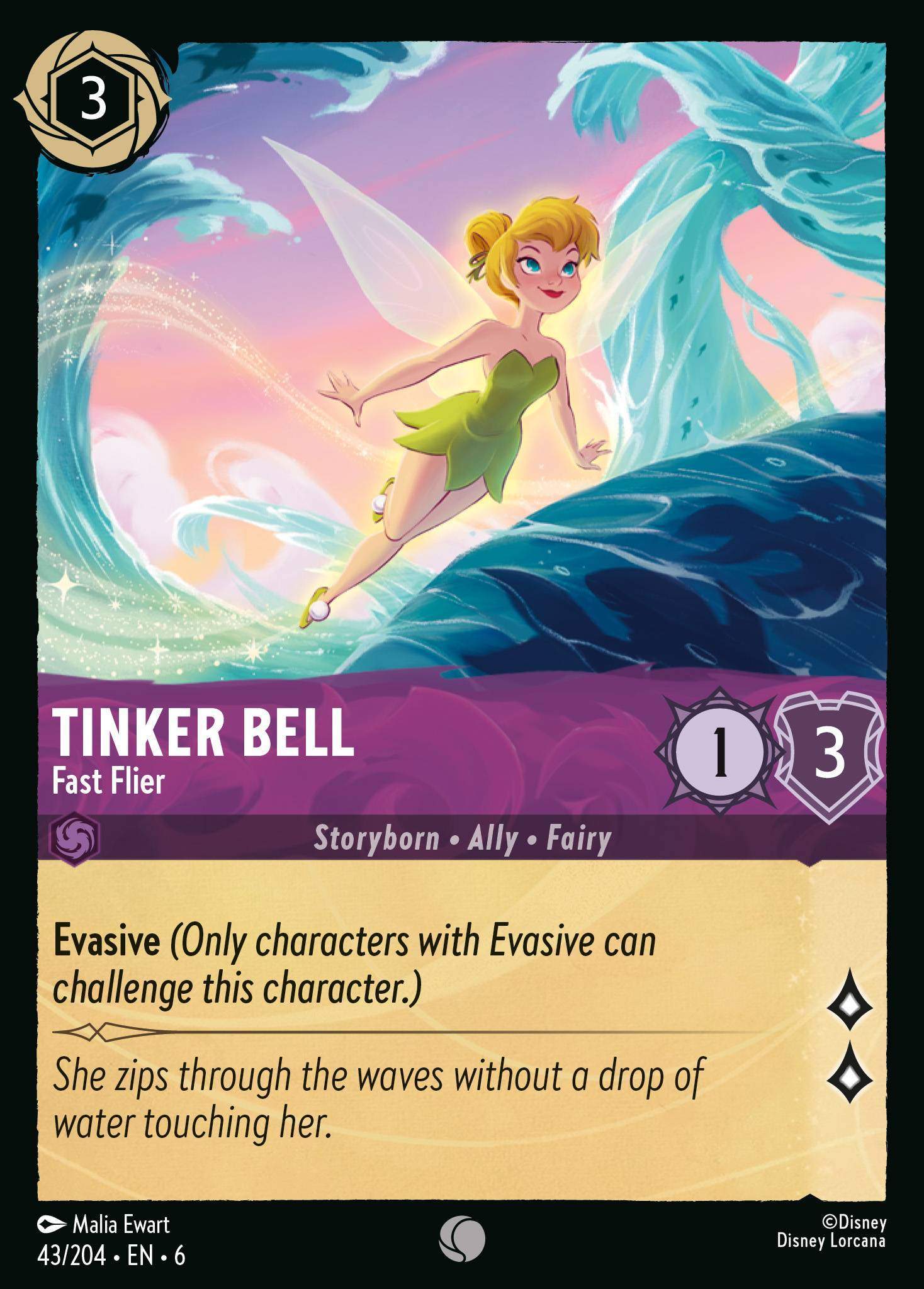 Tinker Bell - Fast Flier - 43/204 - Common *6 1
