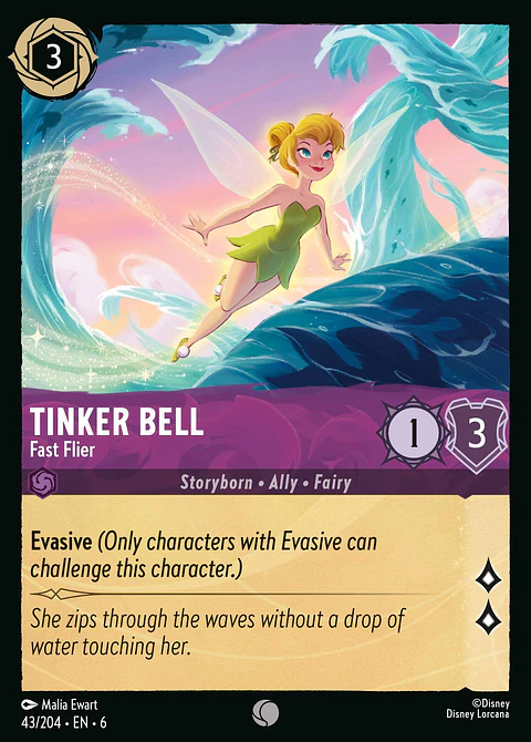 Tinker Bell - Fast Flier - 43/204 - Common *6