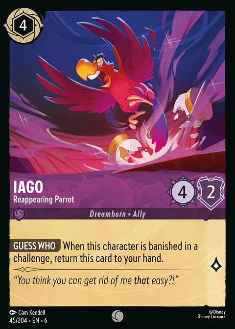 Iago - Reappearing Parrot - 45/204 - Common *6