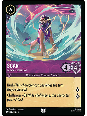 Scar - Tempestuous Lion - 47/204 - Uncommon *6