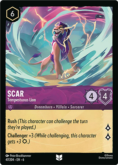 Scar - Tempestuous Lion - 47/204 - Uncommon *6