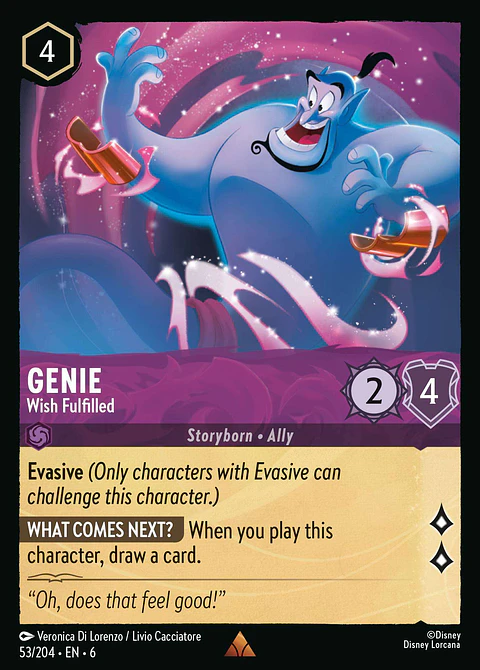 Genie - Wish Fulfilled - 53/204 - Rare *6