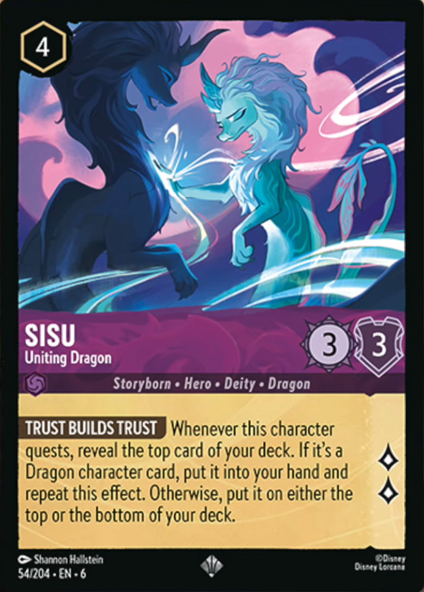 Sisu - Uniting Dragon - 54/204 - Super Rare *6 1