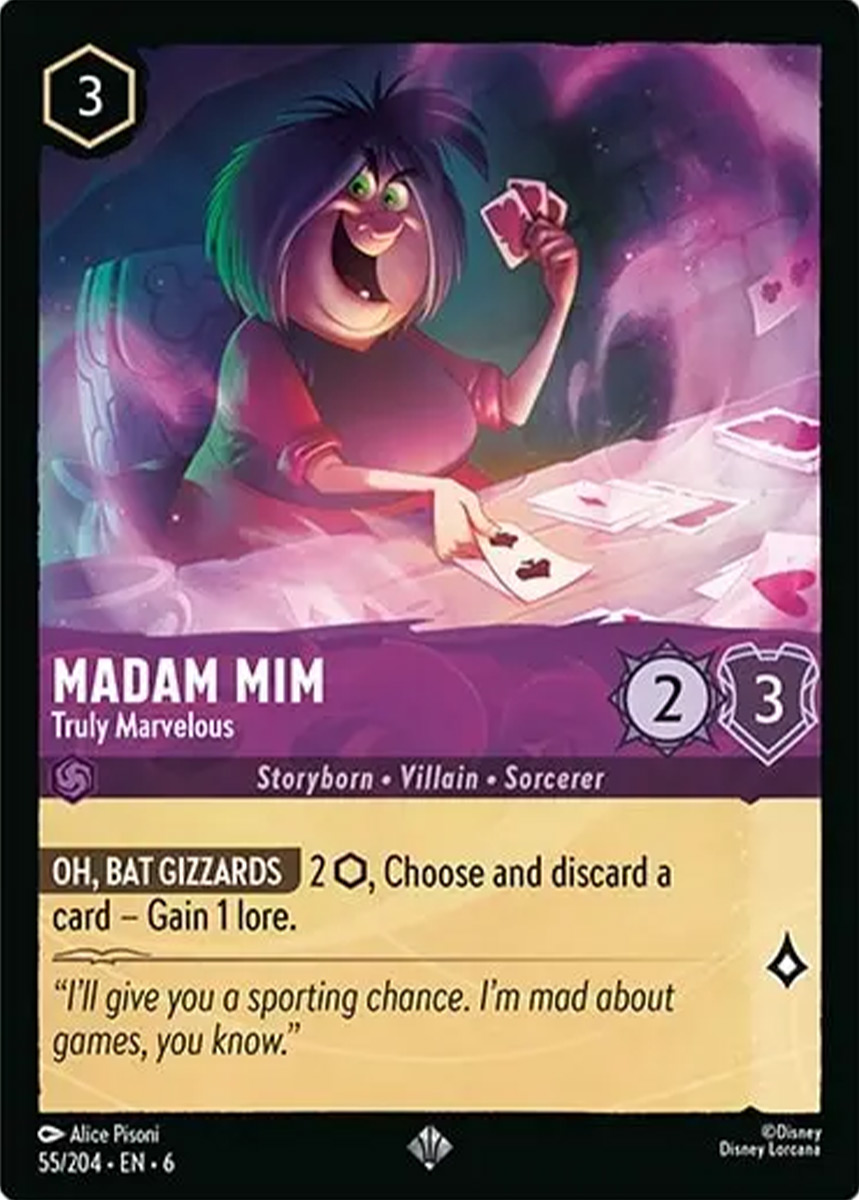 Madam Mim - Truly Marvelous - 55/204 - Super Rare *6 1