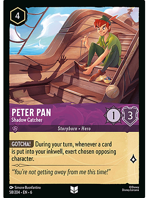 Peter Pan - Shadow Catcher - 58/204 - Uncommon *6