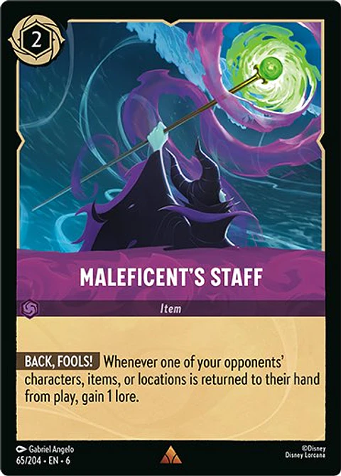 Maleficent's Staff - 65/204 - Rare *6