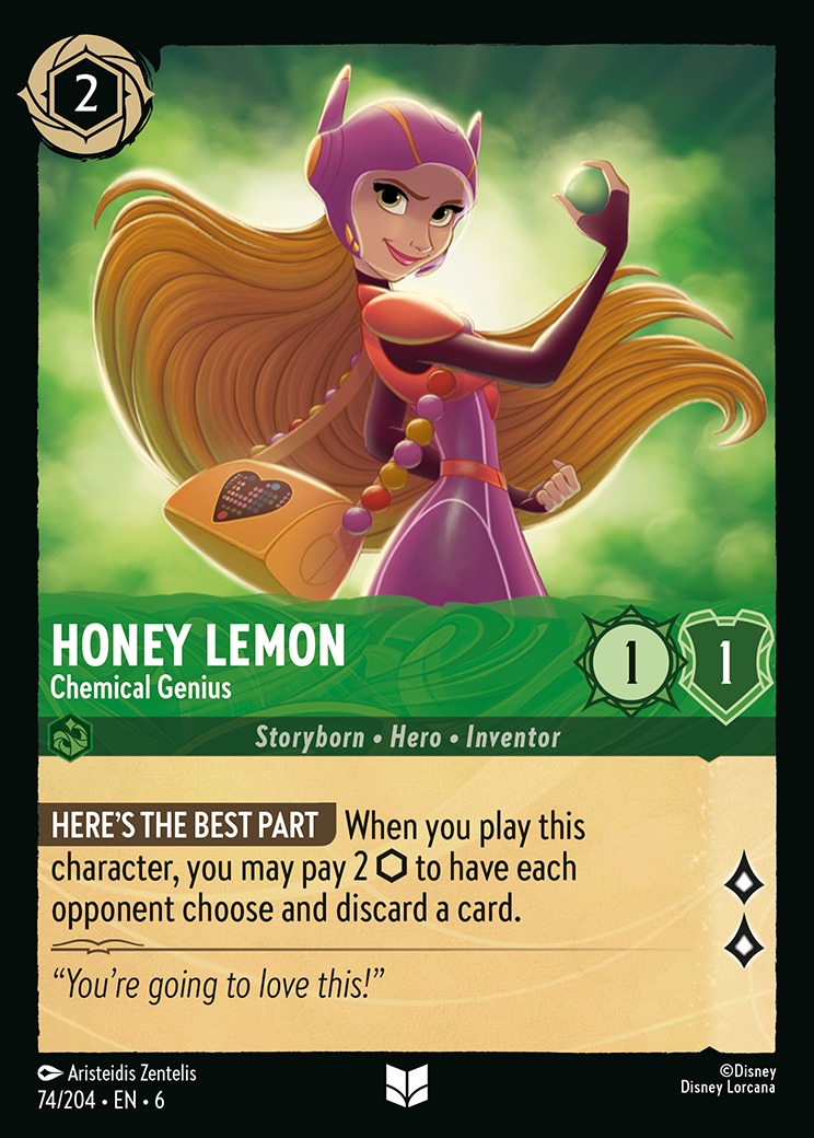 Honey Lemon - Chemical Genius - 74/204 - Uncommon *6 1