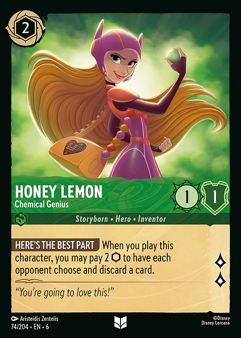 Honey Lemon - Chemical Genius - 74/204 - Uncommon *6