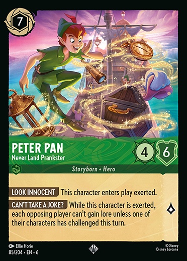 Peter Pan - Never Land Prankster - 85/204 - Super Rare *6 1