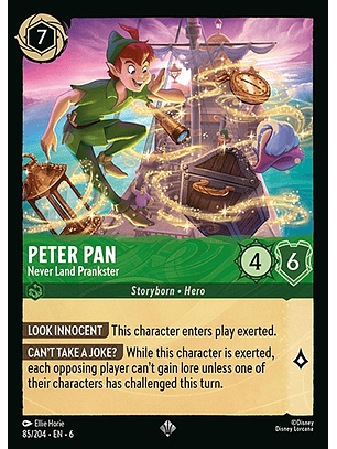 Peter Pan - Never Land Prankster - 85/204 - Super Rare *6