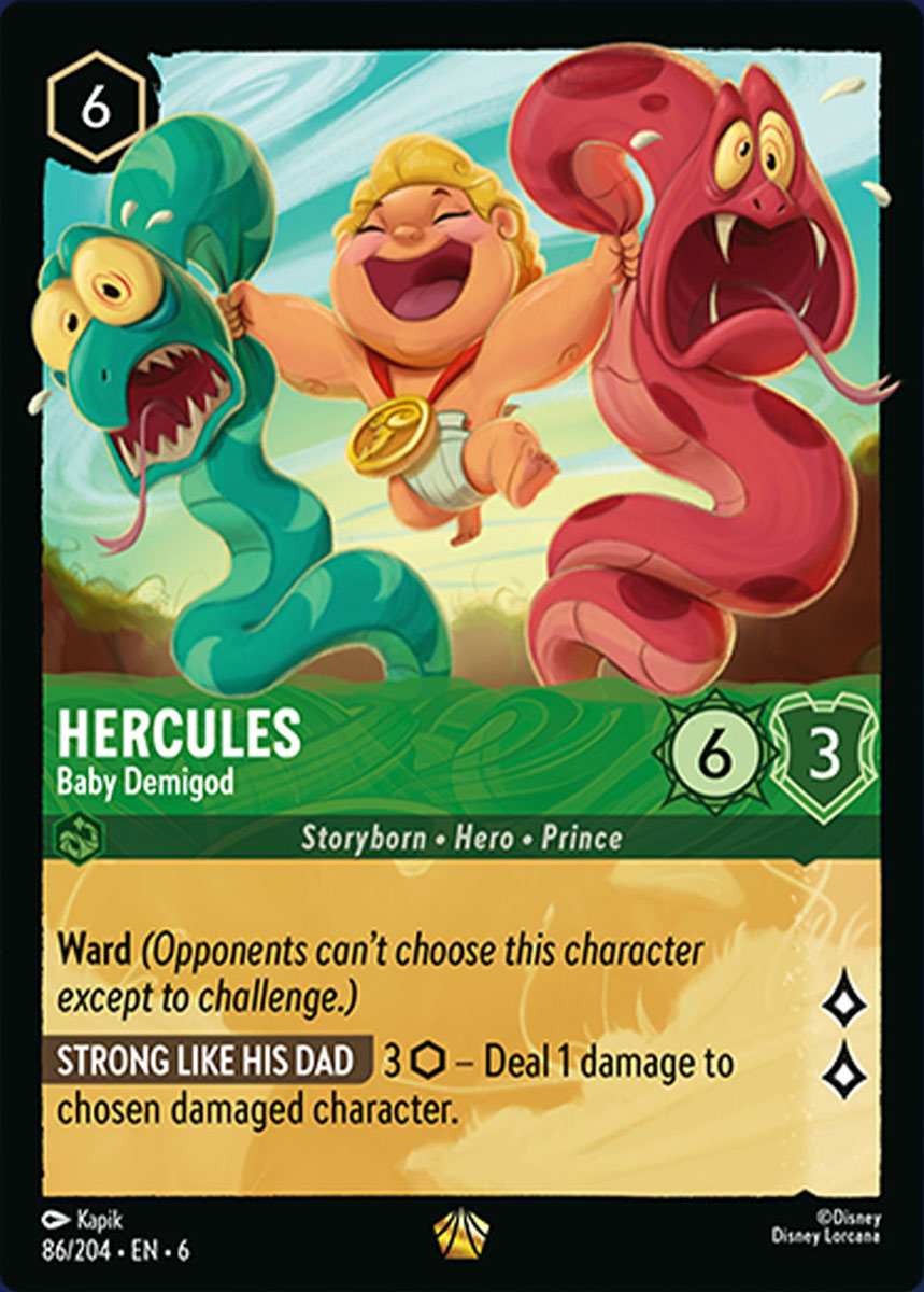 Hercules - Baby Demigod - 86/204 - Legendary *6 1