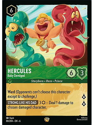 Hercules - Baby Demigod - 86/204 - Legendary *6