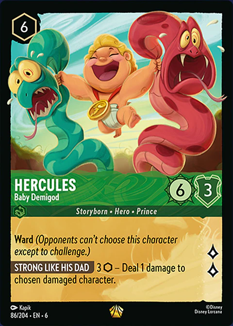 Hercules - Baby Demigod - 86/204 - Legendary *6