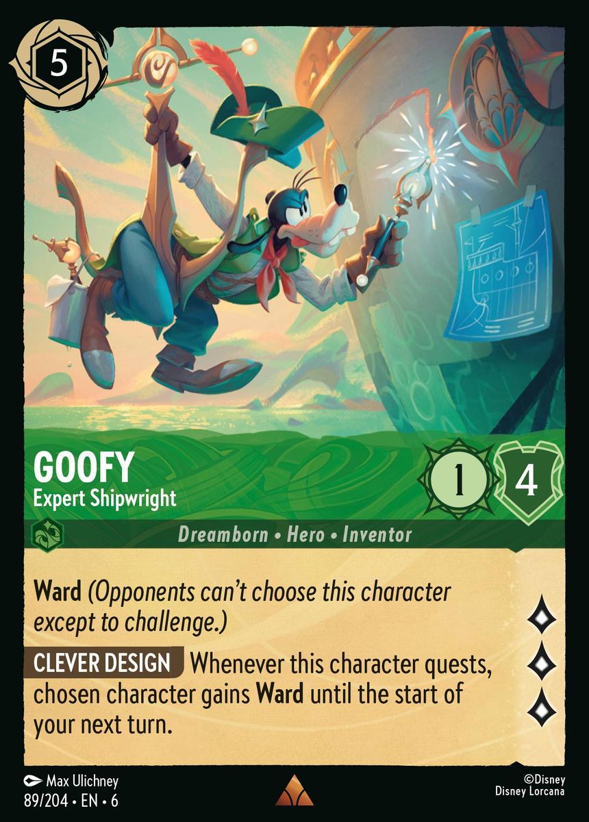 Goofy - Expert Shipwright - 89/204 - Rare *6 1