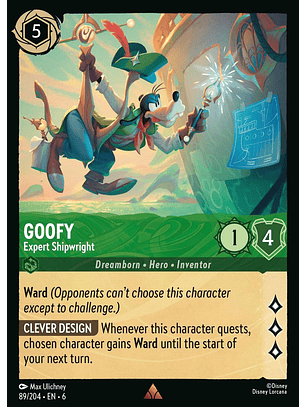 Goofy - Expert Shipwright - 89/204 - Rare *6