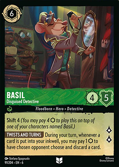 Basil - Disguised Detective - 91/204 - Uncommon *6