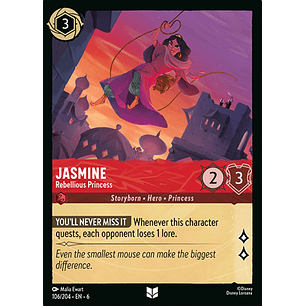 Jasmine - Rebellious Princess - 106/204 - Uncommon *6