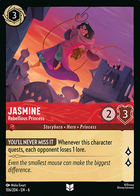 Jasmine - Rebellious Princess - 106/204 - Uncommon *6