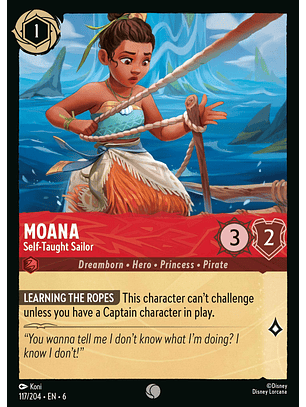 Moana - Self-Taught Sailor - 117/204 Common *6