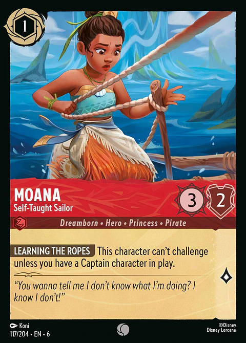 Moana - Self-Taught Sailor - 117/204 Common *6