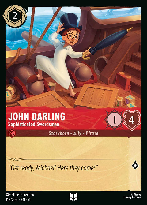 John Darling - Sophisticated Swordsman - 118/204 - Uncommon *6