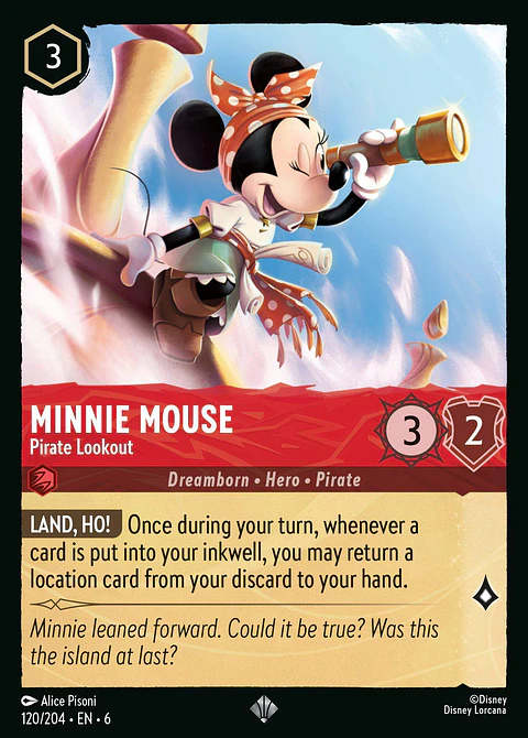 Minnie Mouse - Pirate Lookout - 120/204 - Super Rare *6