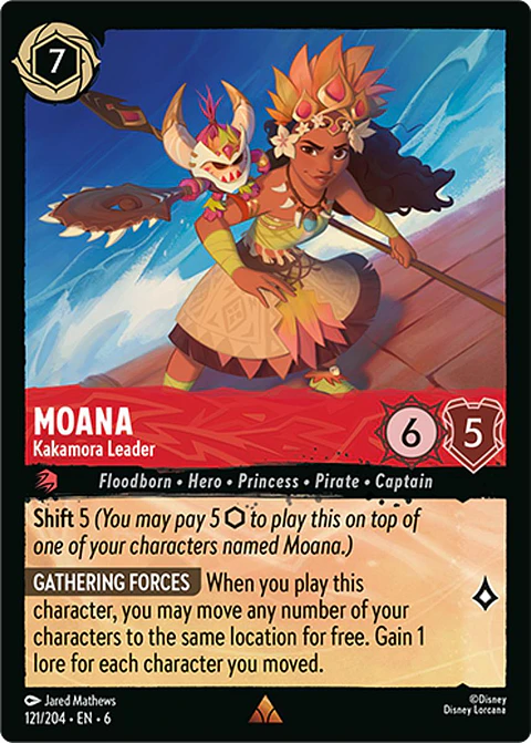 Moana - Kakamora Leader - 121/204 - Rare *6