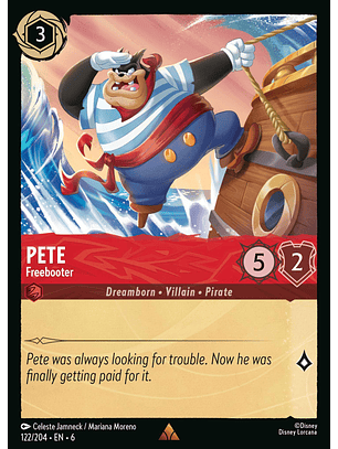 Pete - Freebooter - 122/204 - Rare *6