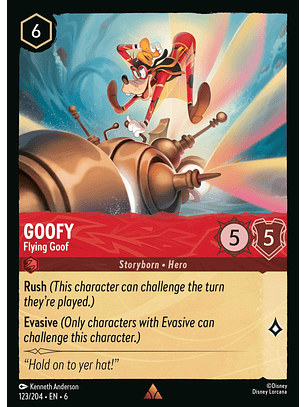 Goofy - Flying Goof - 123/204 - Rare *6