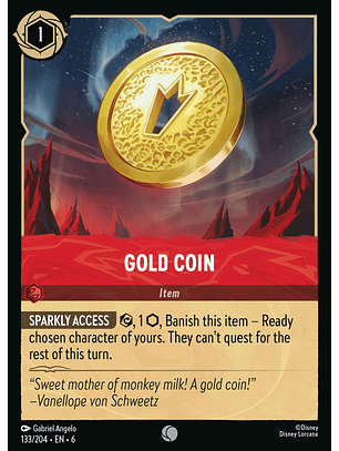 Gold Coin - 133/204 - Common 