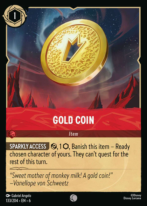 Gold Coin - 133/204 - Common 