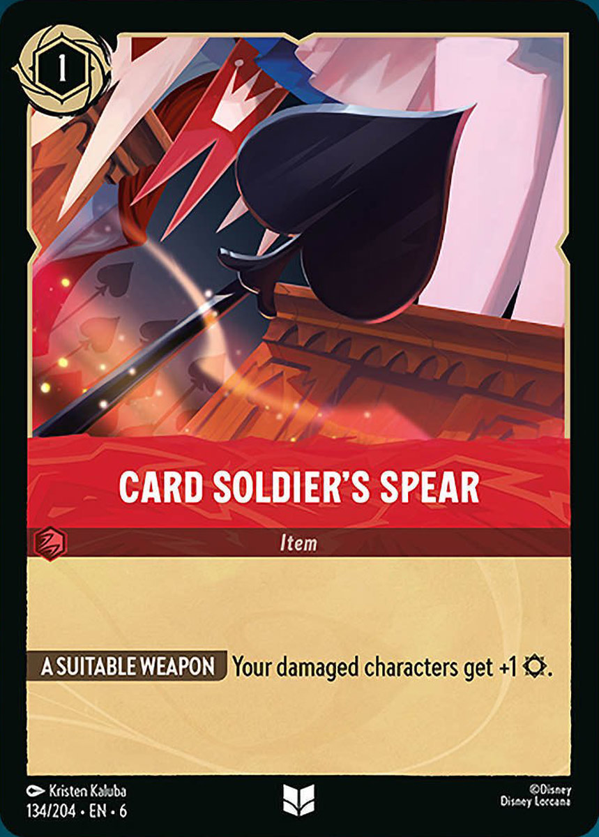 Card Soldier's Spear - 134/204 - Uncommon  1