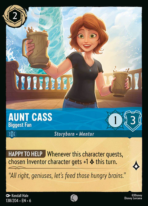Aunt Cass - Biggest Fan - 138/204 - Common *6