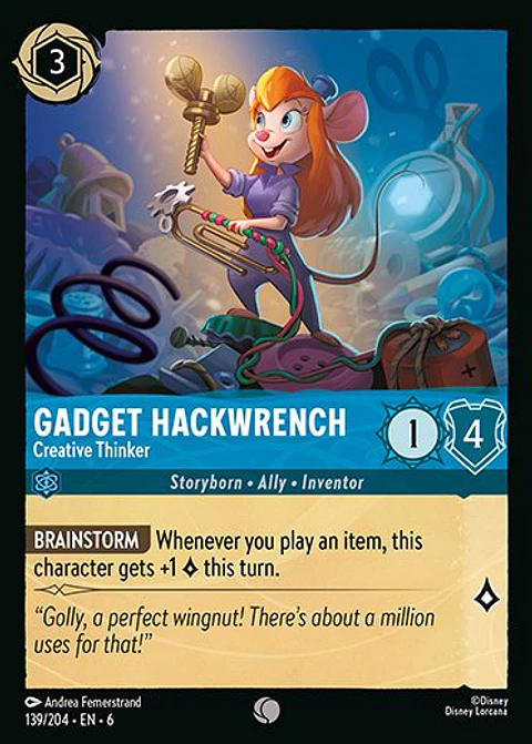 Gadget Hackwrench - Creative Thinker - 139/204 - Common 