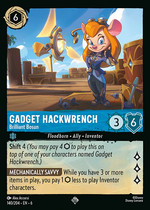 Gadget Hackwrench - Brilliant Bosun - 140/204 - Super Rare *6
