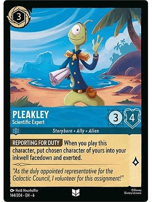 Pleakley - Scientific Expert - 144/204 Uncommon *6