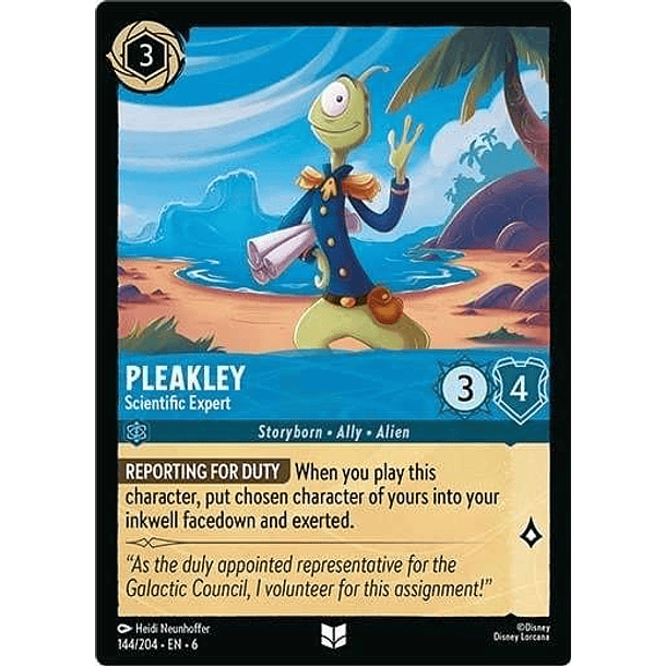 Pleakley - Scientific Expert - 144/204 Uncommon *6