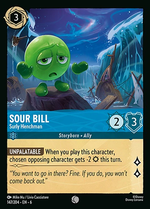 Sour Bill - Surly Henchman - 147/204 - Common *6
