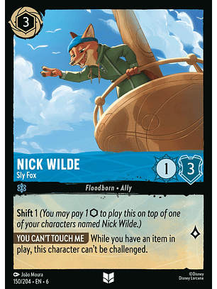 Nick Wilde - Sly Fox - 150/204 - Uncommon 