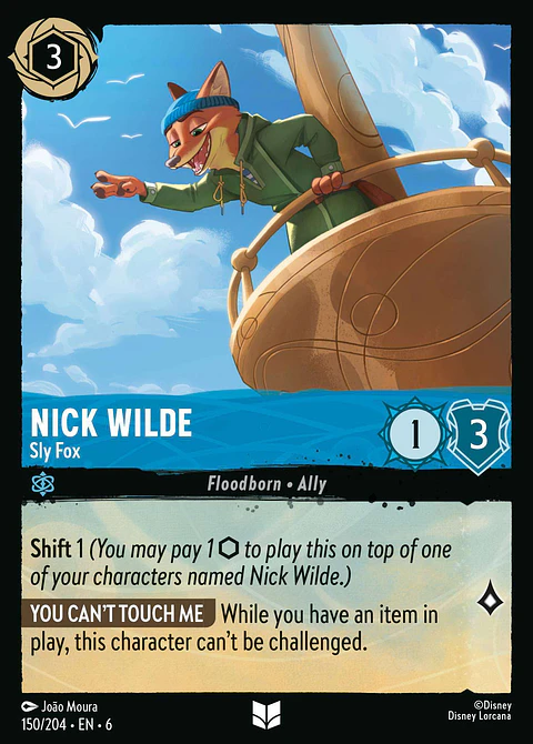 Nick Wilde - Sly Fox - 150/204 - Uncommon 