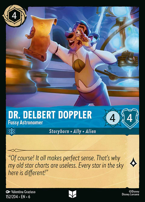 Dr. Delber Doppler - Fussy Astronomer - 152/204 - Uncommon *6