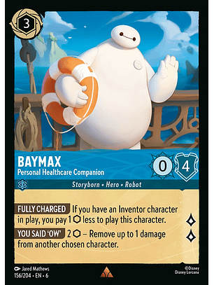 Baymax - Personal Healthcare Companion - 156/204 - Rare *6