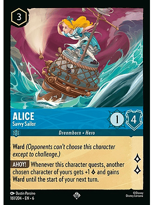 Alice - Savvy Sailor - 161/204 - Super Rare *6