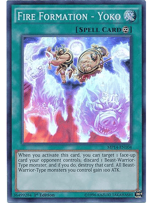 Fire Formation - Yoko - MP14-EN104 - Super Rare 